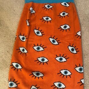 Oxknit Orange Skirt